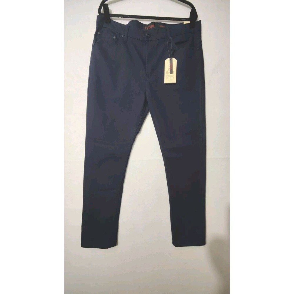 Riot Empire Jeans Mens  Size 38x32 Dark Navy In Color Slim Skinny Stretch‎